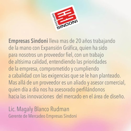 Sindoni Company Testimonial for Expansion Grafica
